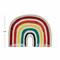 Hello Honey® 9.5" Hand-Painted Debossed Stoneware Rainbow Plate